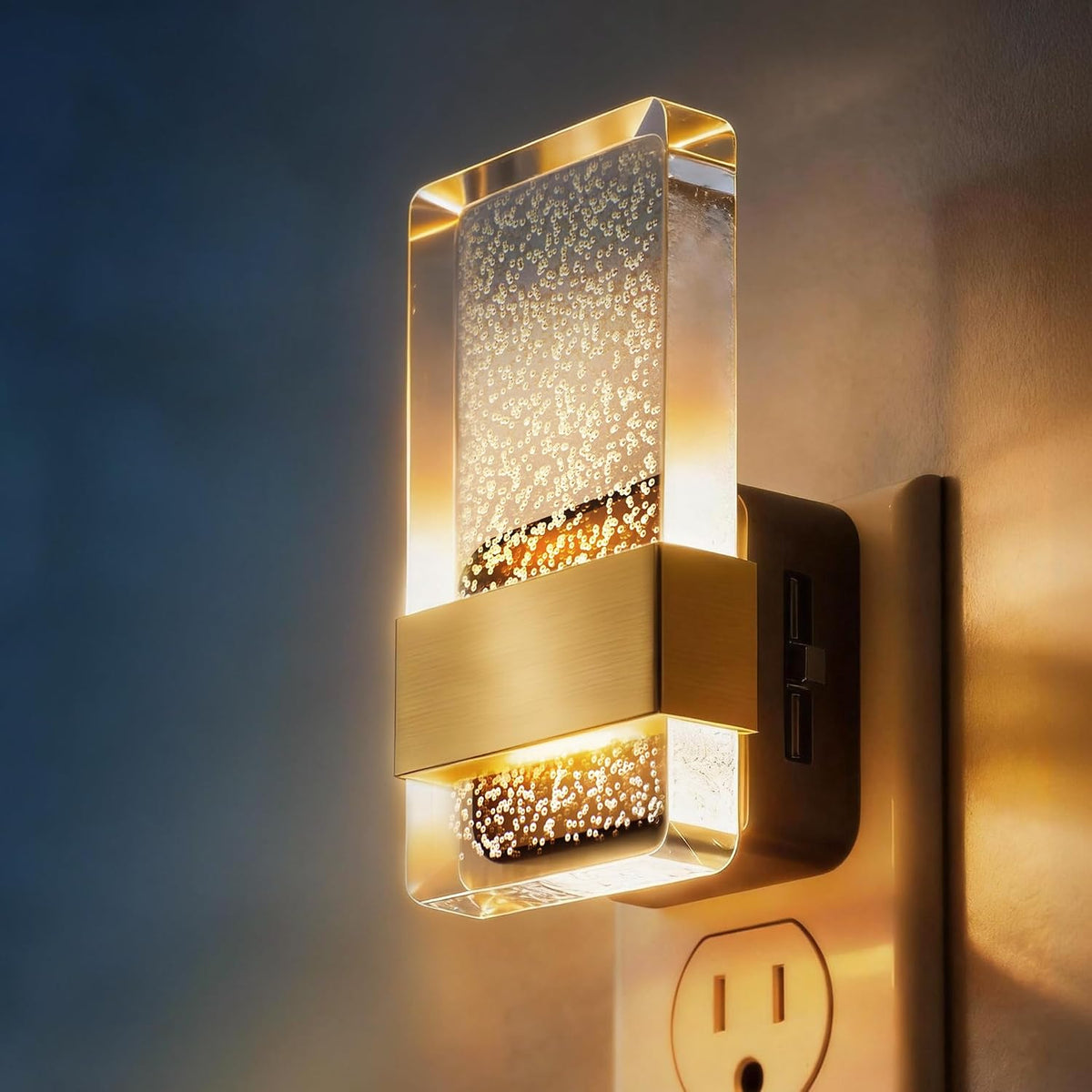 DORESshop LED Night Lights Plug Into Wall, 0-100LM Dimmable Nightlight