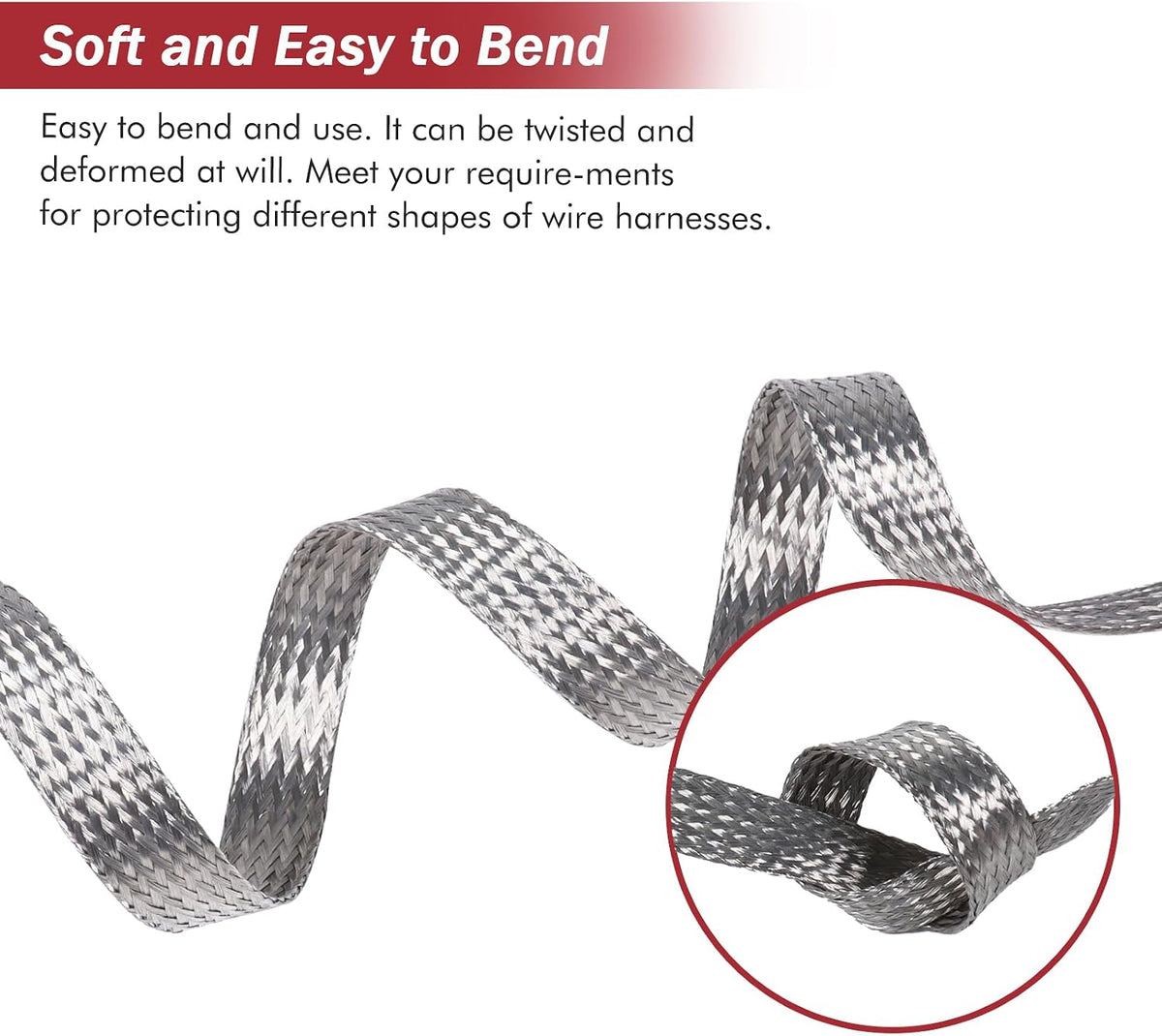Tinned Copper Metal Braid Sleeving Wire Shielding 5/16inch-13ft