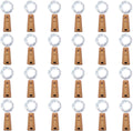 24 Pack 20 LED Wine Bottle Cork Lights, Fairy Mini String Lights Copper Wire, Battery Operated Starry Lights for DIY, Christmas, Halloween, Wedding, Party, Indoor&Outdoor (24 Pack, Cool White)