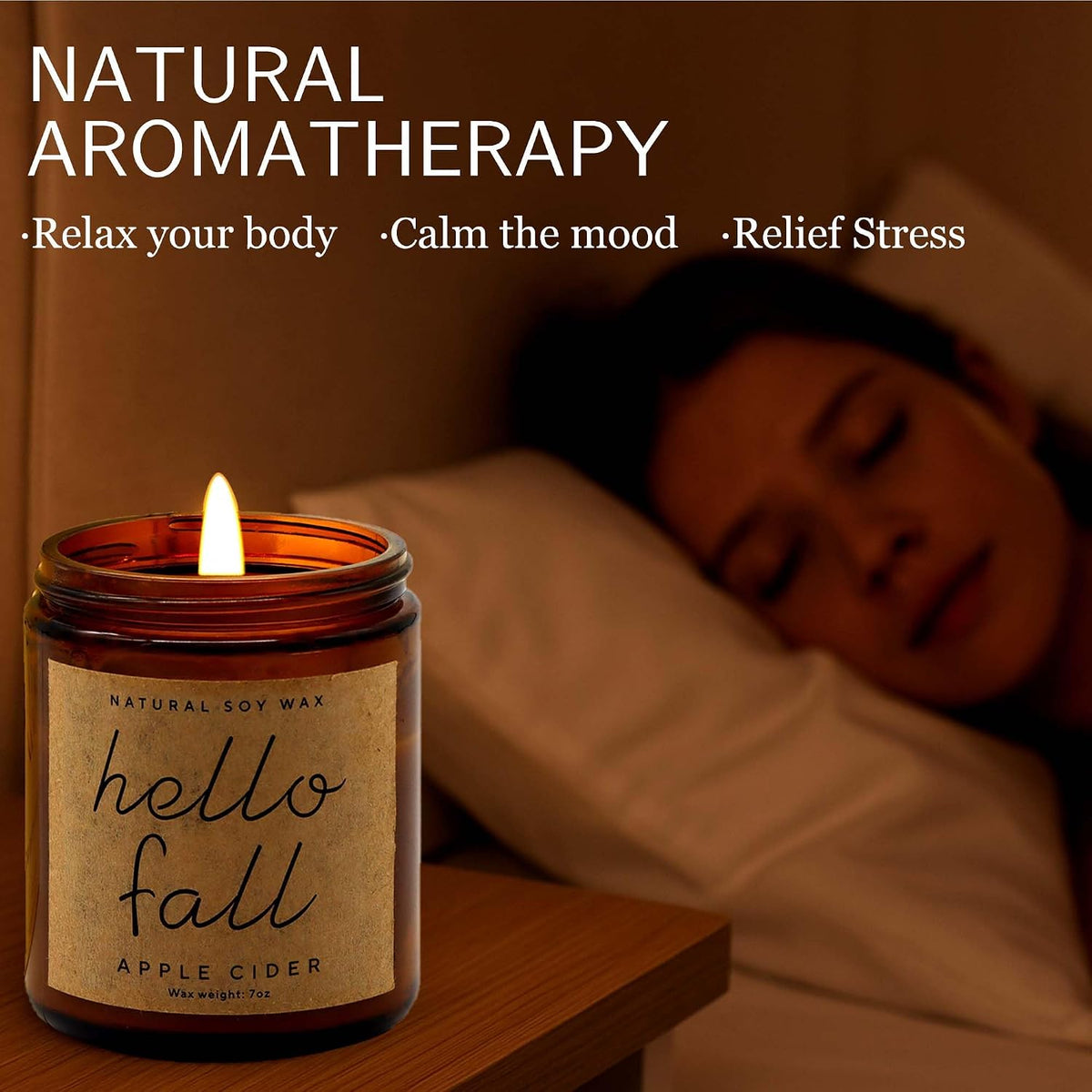 Lihome Fall Candles - Fall Decor for Home, Gifts for Women(Apple Cider)