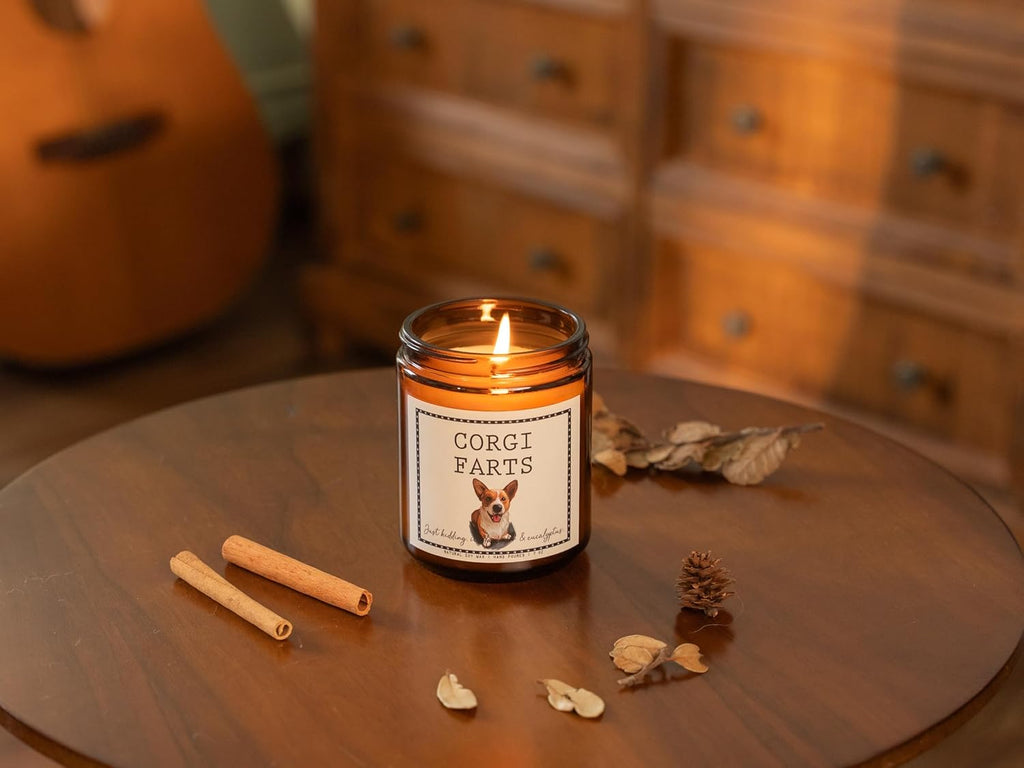 Corgi Gifts & Decor, Dog Mom Gifts - Lavender & Eucalyptus Candle