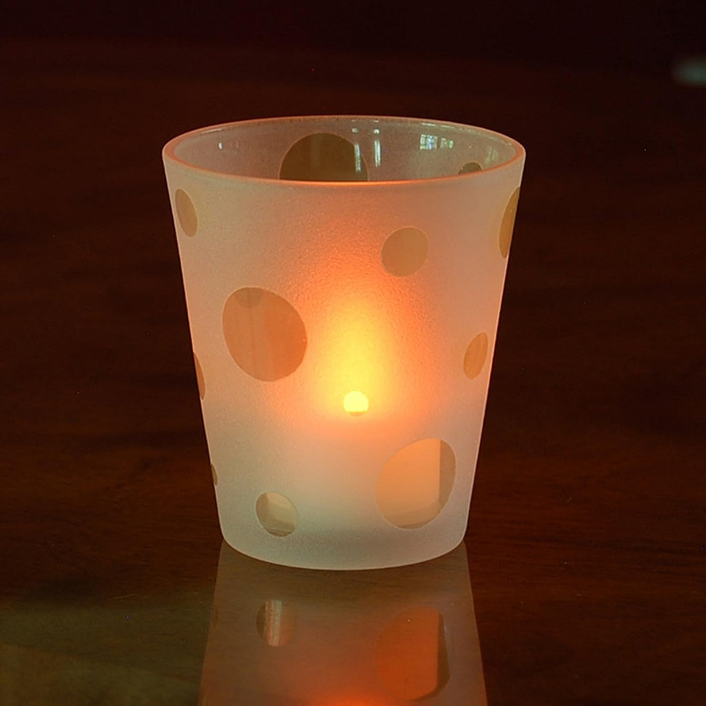 LumaBase Battery Operated Tea Light Candles, Red - Set of 12