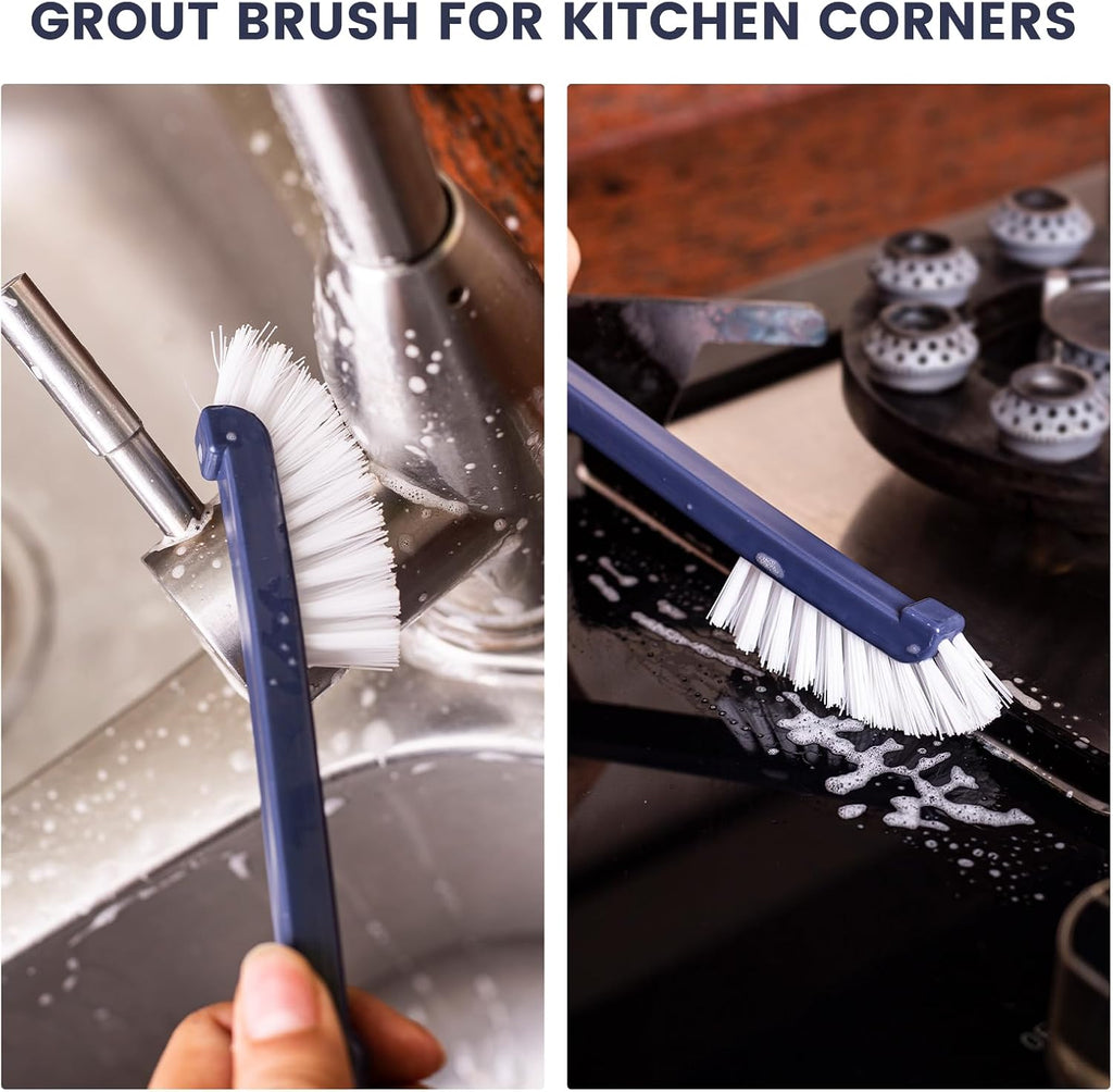 Dish Brush 2 Pack Dish Scrub Brush and 2 Pack Grout Brush