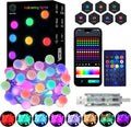 Super RGB Color Changing Globe String Lights, 66ft Smart RGB-IC Fairy Lights with Remote & APP Control, Mini Ball LED Twinkle Lights Hanging for Indoor Bedroom Living Room Birthday Halloween Decor