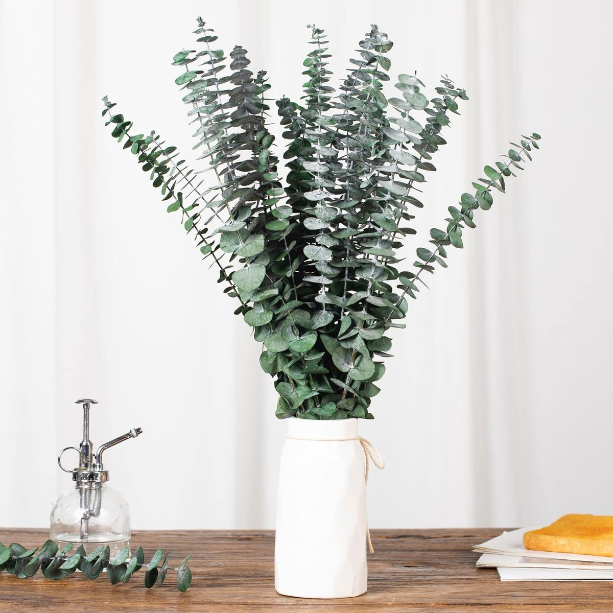 20 Pcs Dried Eucalyptus Stems, 17'' Real Hanging Eucalyptus for Shower