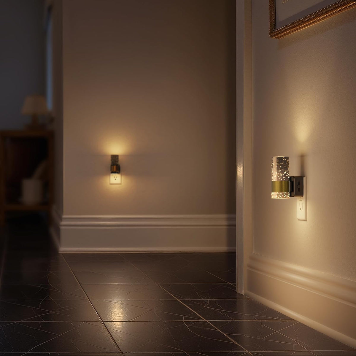 Briignite Night Light, 2 Pack Dimmable Night Lights Plug into Wall