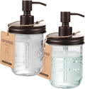 SheeChung 16oz Mason Jar Soap Dispenser, Bronze Stainless Steel Pump,2 Pack