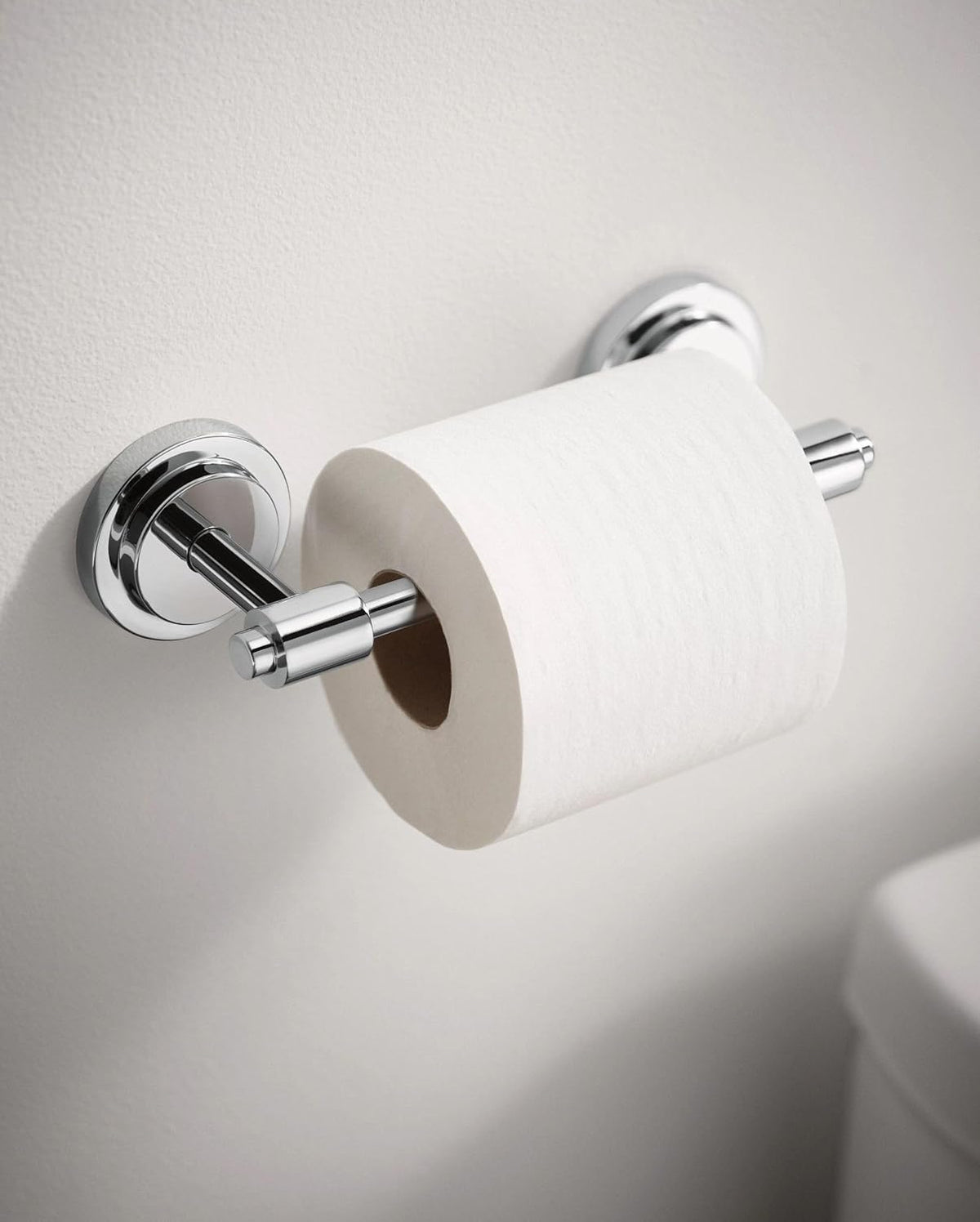 Moen DN0708CH Iso Collection Double Post Modern Pivoting Toilet Paper Holder, Chrome