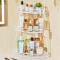 VITVITI 3 Tier Bathroom Counter Organizer Corner Vanity Shelf Storage White