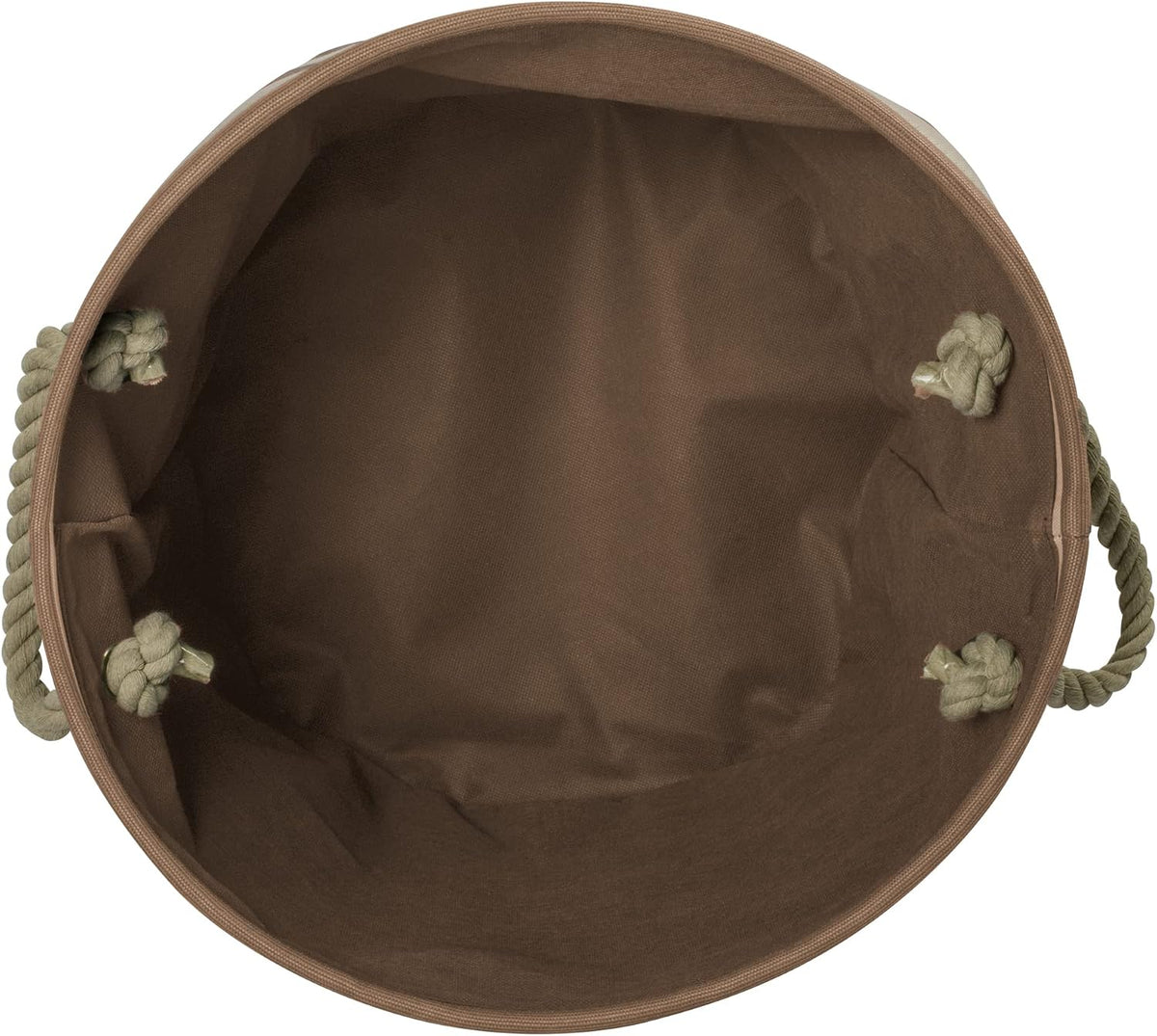 Bone Dry Dog Toy Basket, Round Brown Large, Collapsible