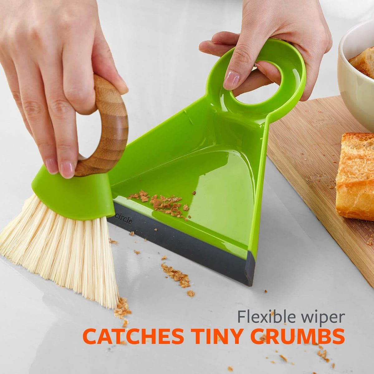 Full Circle Tiny Team Mini Brush & Dustpan Set - Green