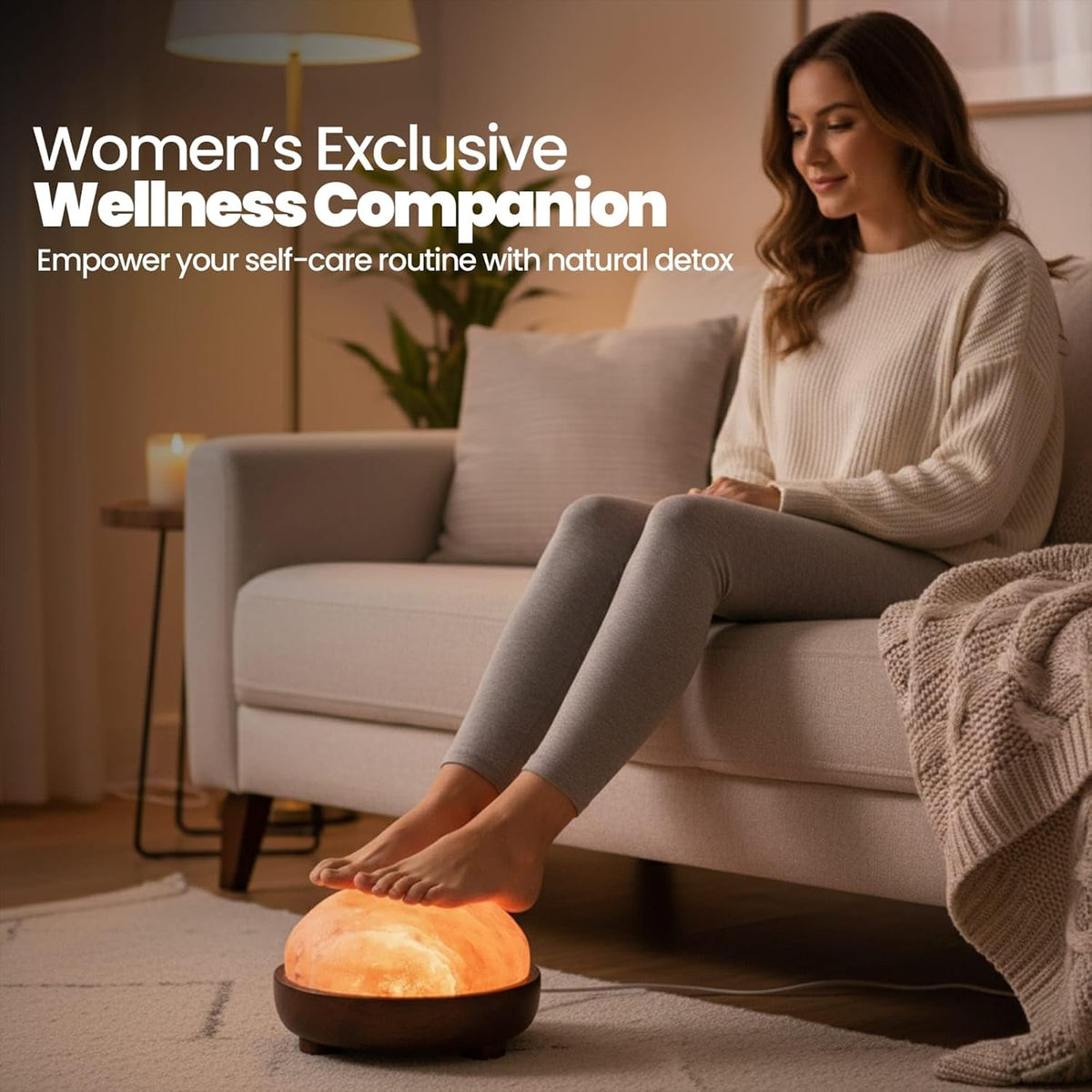 Himalayan Salt Lamp, Dome Shape, for Home Spa Relaxation