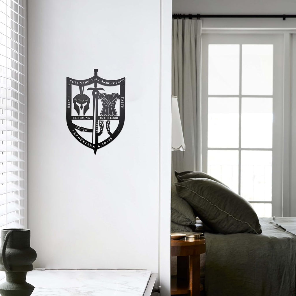 Prmstp Metal Armor Of God Wall Art, Religious Christian Decor And Gift