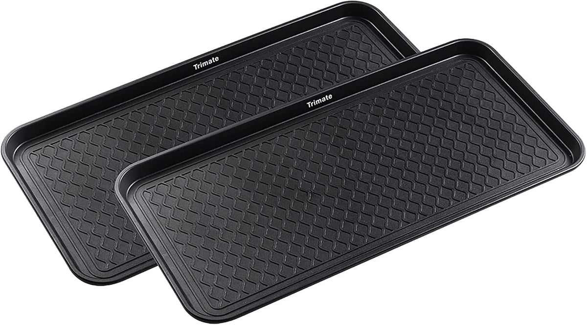 Boot Tray 2 Pack, Large 30"x15" Water Resistant - Shoe & Pet Mat