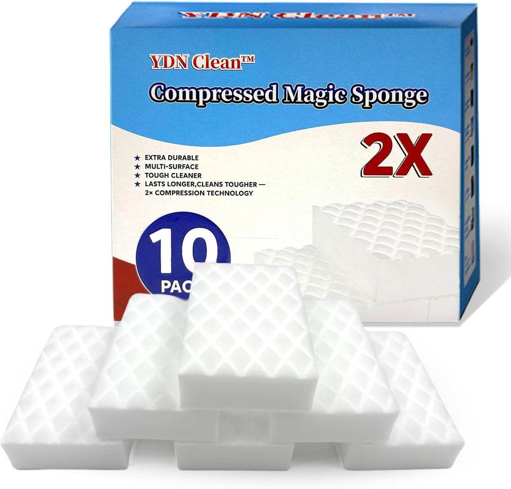 Magic Sponge Eraser 2X Density Melamine Foam Cleaning Water-Activated (10)