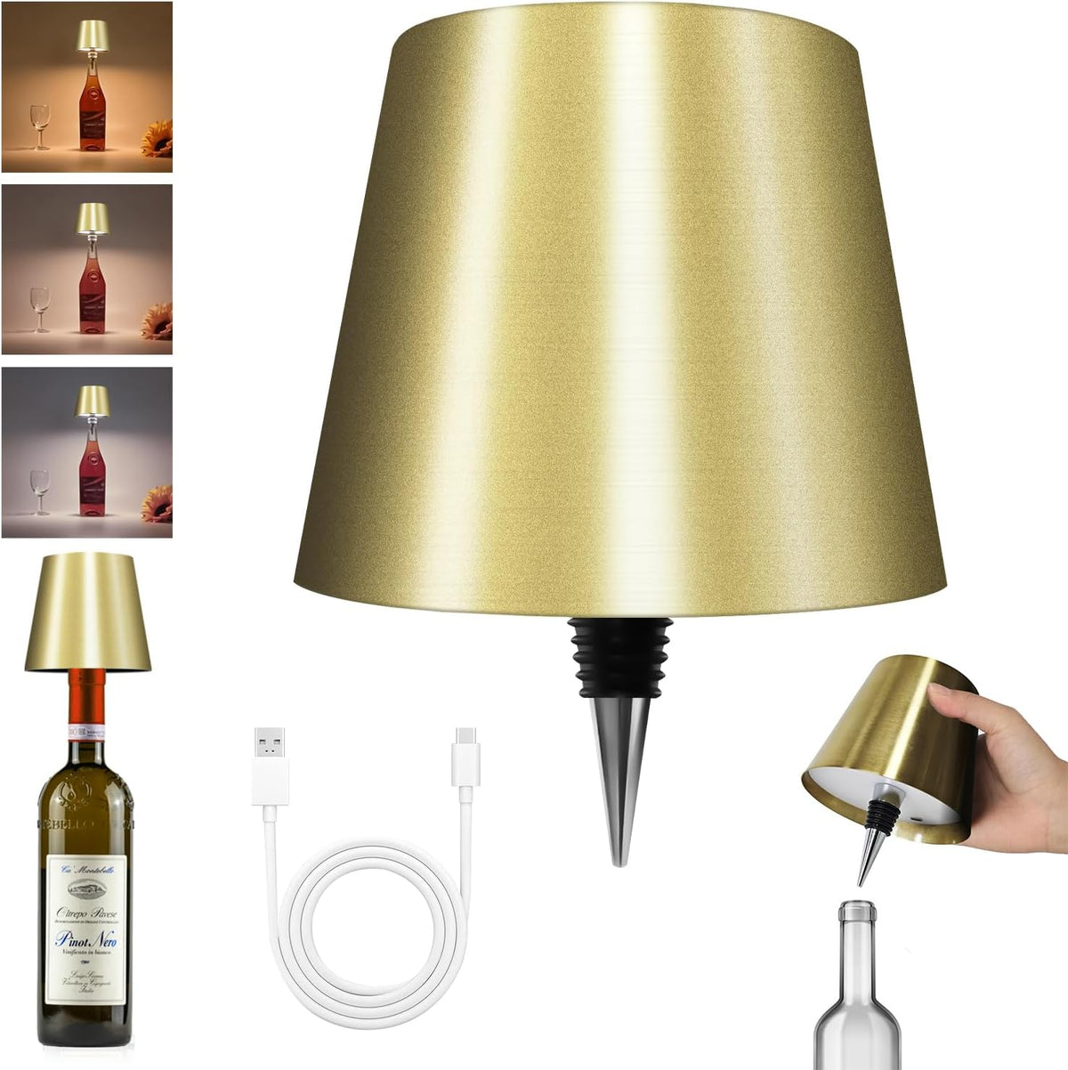2025 New Wireless Bottle Lamp - LED Bottle Lights for Liquor & Wine Bottles