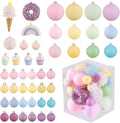 46 Pcs Pastel Color Christmas Ornament Set for Xmas Tree Decor