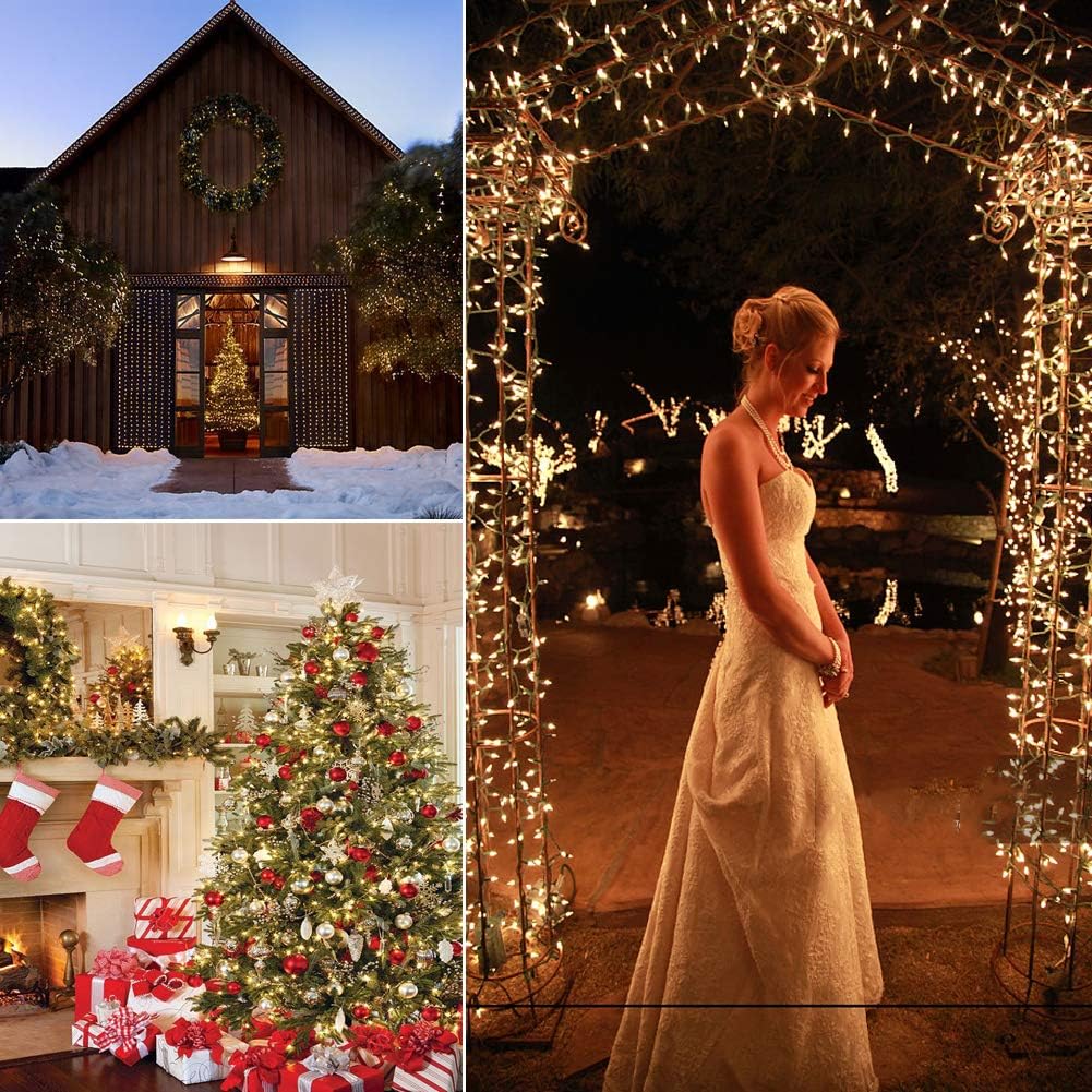 18ft 50 LED Battery Operated Christmas Lights, 8 Modes with Timer - Waterproof for Indoor & Outdoor Decor