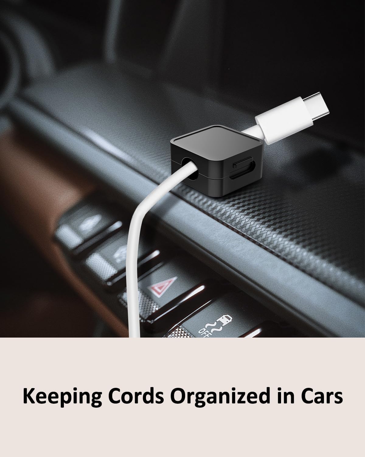 10 Pack Magnetic Cord Organizer Holder, Adjustable Cable Clips, Strong Adhesive Desk Cable Management Clips for Nightstand, Office, Car, Easy Open Design for Tidy Wire Organization