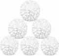 DZrudun 6Pcs White Homecoming Mum Flowers, 6.5 Inch Artificial Mum Flowers