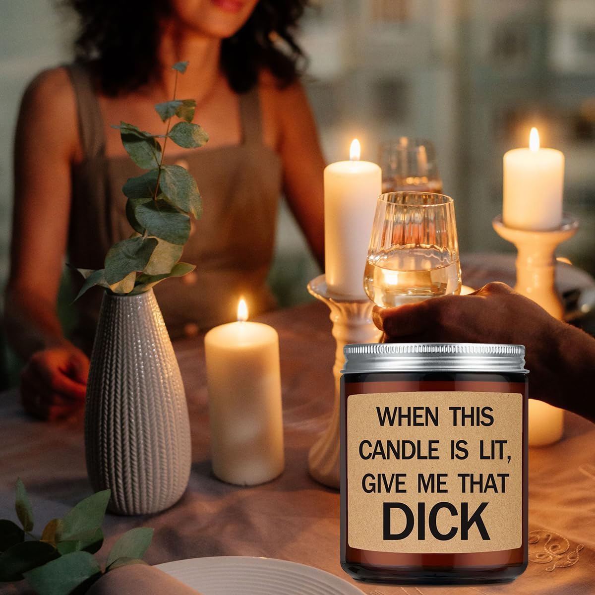 Funny Gifts for Men,Him - Birthday Gift for Fiance,Couple,Husband - Valentines Day Gifts for Him,Naughty Fathers Day Anniversary Engagement Gift for Husband,Lavender Scented Candles
