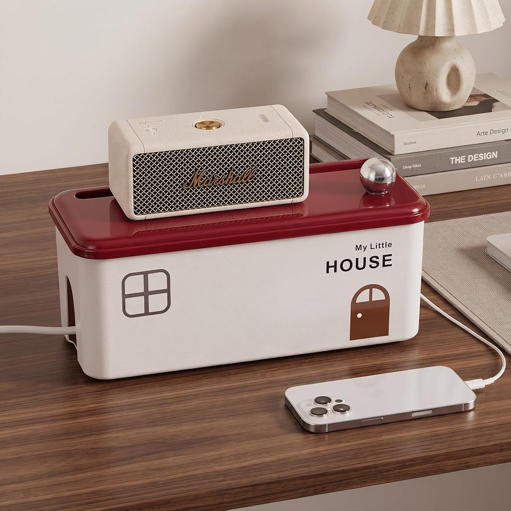 Cable Management Box, Cable Hider Box for Home/Office