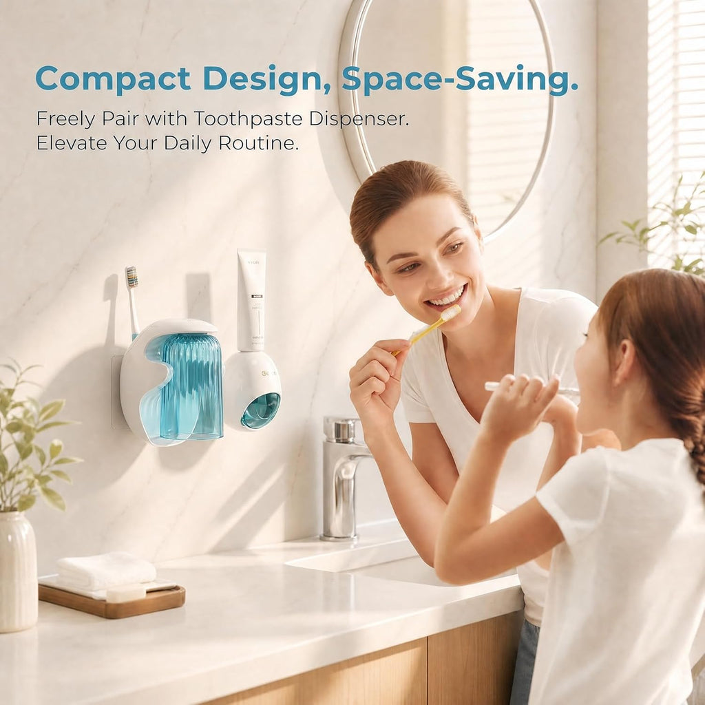 Magnetic Cup Holder for Bathroom & Wall Mount Toothbrush Holder