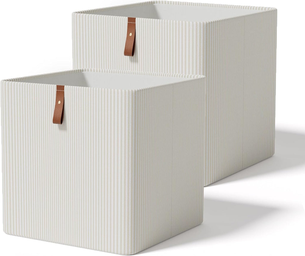 Cube Storage Bin 12x12 in- 2 Pack,Collapsible Fabric Storage Bins,Open Home Storage Bins,Baskets for organizing,For Clothing Storage,Toy Storage,Office Storage,Home Decoration