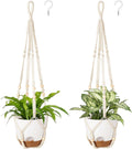 Mkono 7.5 Inch Hanging Planters for Indoor Plants, Macrame Plant Hanger 2Pc