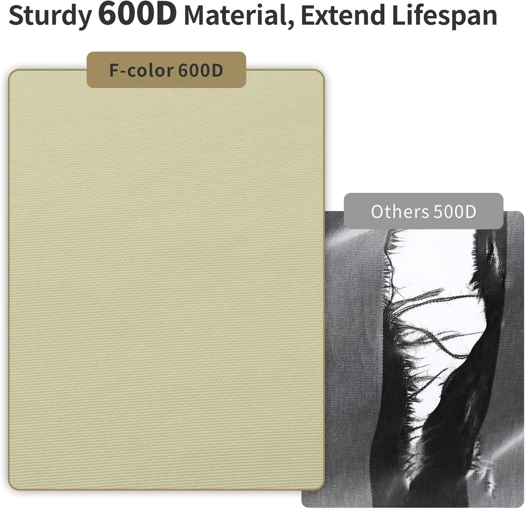 F-color Laundry Backpack Bag for College - 75L Laundry Bag, Khaki