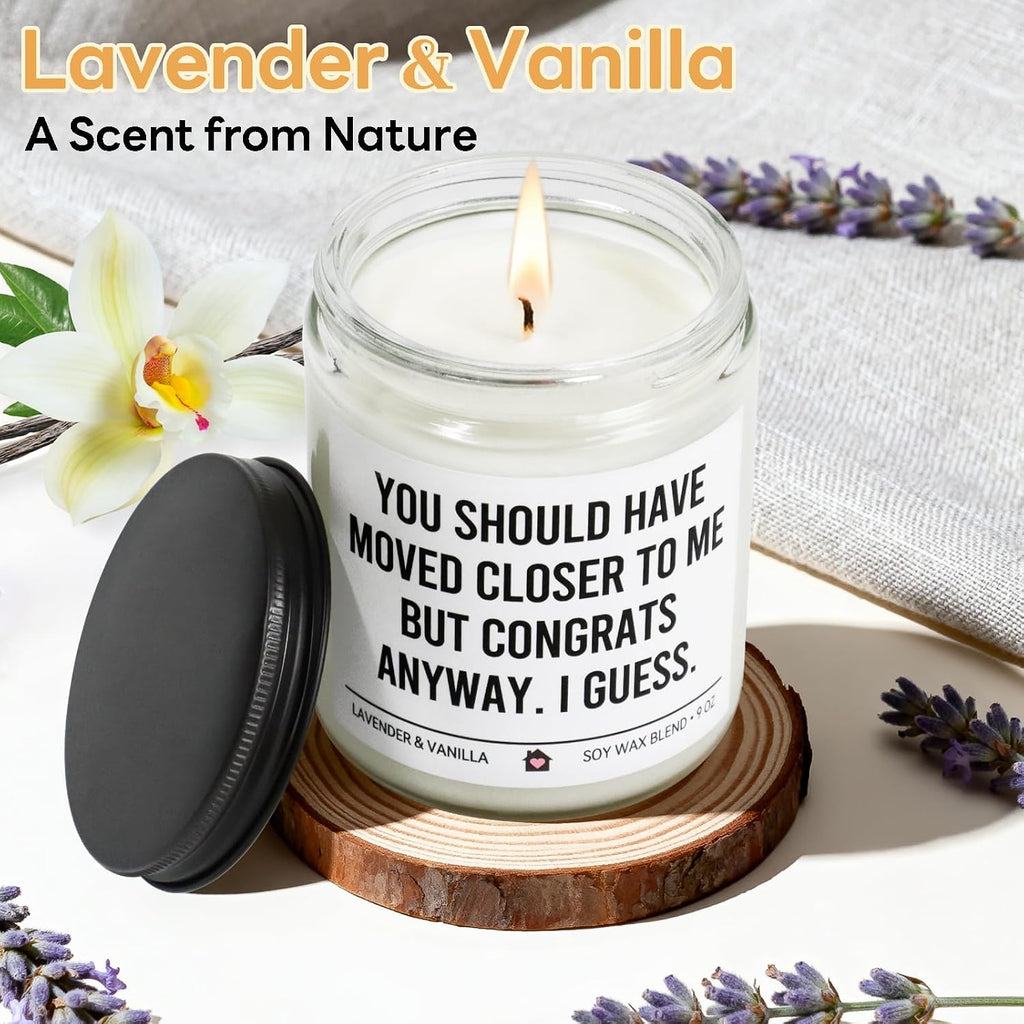 KISSHAKE House Warming Gifts New Home Gift Ideas, Funny Housewarming Gifts New Home Essentials for Women & Men, Unique House Warming Gift Apartment Decor Housewarming Party Decorations, Soy Wax Candle