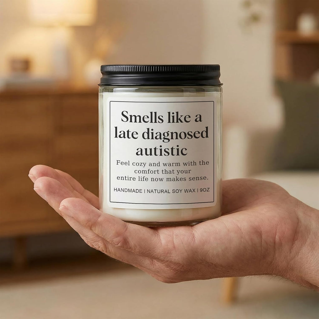 Autism Sensory Products for Adults, Best Gifts for Autistic Teenagers, Special Needs Teenager Gift, Unique Autistic Adult Must Have - Lavender Scented Candle