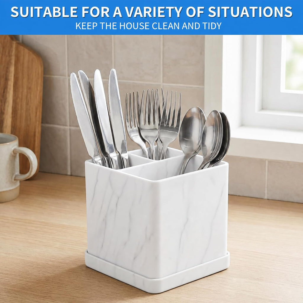 Silicone Toothbrush Holders for Bathrooms Marble White, 3-Slot Electric Toothbrush Holder and Organizer, Bathroom Toothbrush Holder Set, Soft Countertop Tooth Brush Holder, Portable and Easy to Clean