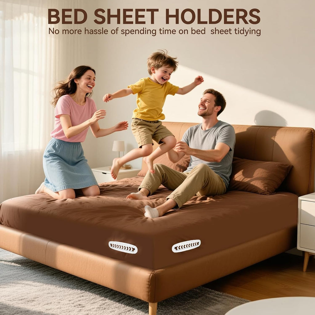 Bed Sheet Holders Heavy Duty Straps Grippers 4Pack