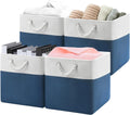 Patvingot 13-Inch Fabric Cube Storage Bins with Handles,4 Pack,Foldable