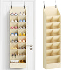 Lifewit 8 Tier Over the Door Shoe Organizer Cabinets, 15 Large Deep Pockets