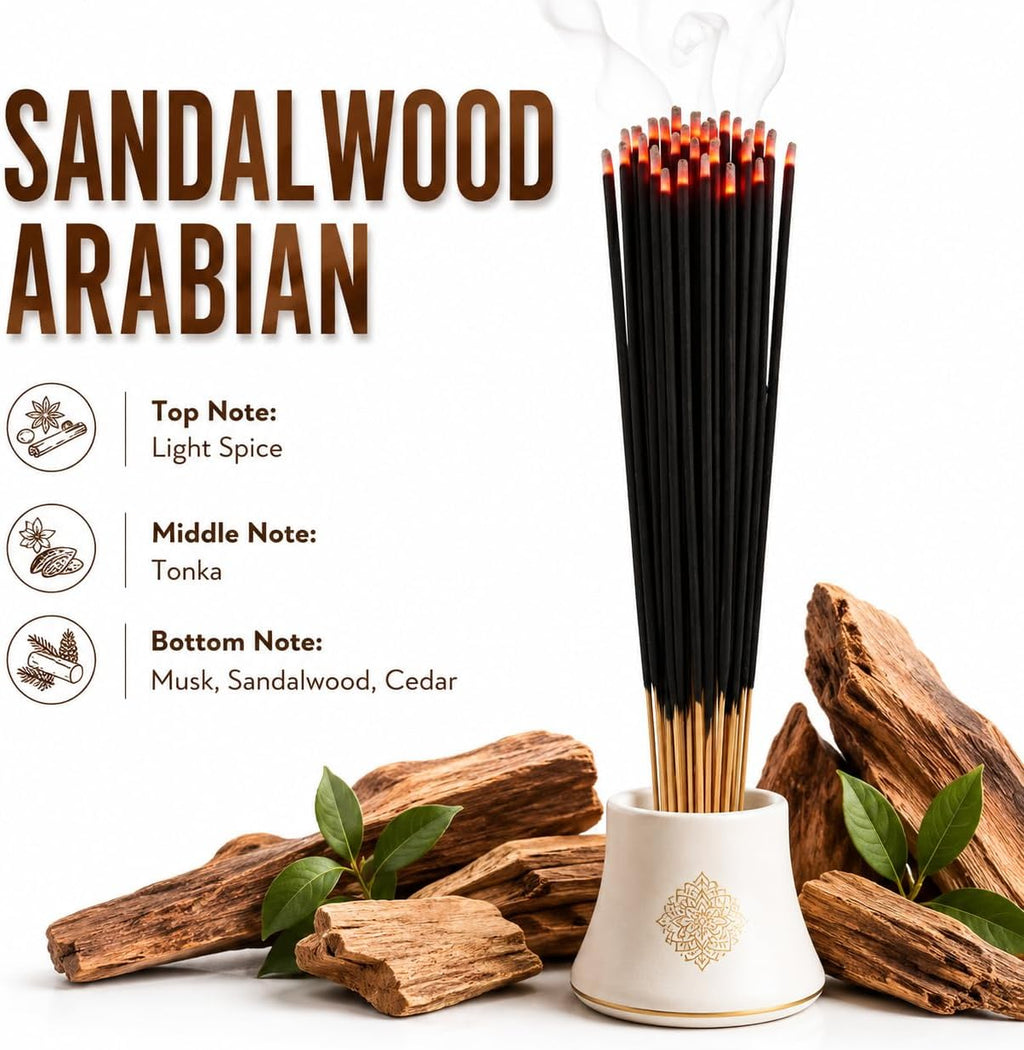 Top 5 Incense Sticks Variety Set Bulk 500 Pack - 11" Sticks, 5 Bundles of 100 Sticks Per Bundle - Dragons Blood, Frankincense and Myrrh, Lavender, Nag Champa, and Sandalwood.