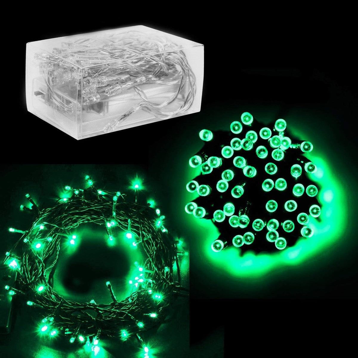 Super Z Outlet 30 Mini Bulb LED Battery Operated Fairy String Lights in Assorted Colors for Valentines Day, Romantic Wedding, Home Decoration Room Lighting, Christmas, Crafts 158" String (Apple Green)