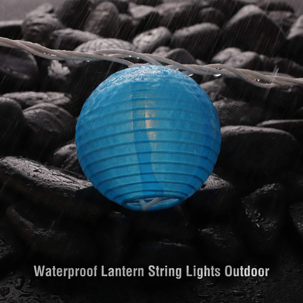TIGOMOOV Lantern String Lights 9.83FT 3Inch UL Listed Lantern Lights for Bedroom, Colorful Mini Lanterns String Lights for Festive Decoration Patio,Home/Garden