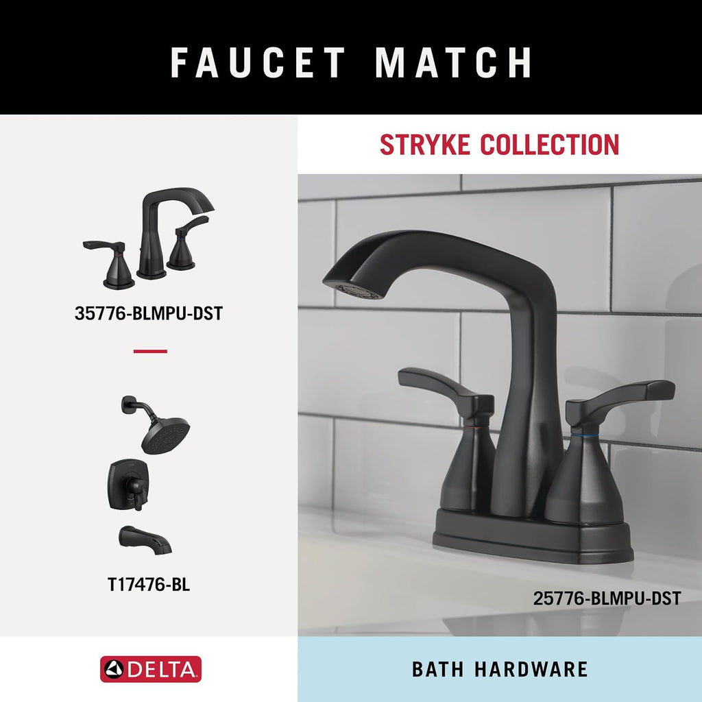 Delta Towel Rack | 18 Inch Matte Black Towel Bar for Bathroom, Kitchen | Esato Accessories