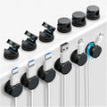OneLeaf 12 Pack Rotatable Spring Cord Holders, 1s Lock Adhesive Cable Clips