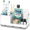 Toothbrush Holder Bathroom Counter Organizer & Storage Detachable