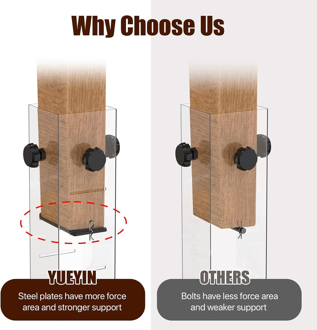 Heavy Duty Dorm Bed Risers Extenders, Fits Bed Legs 1.5" to 2.2" Diameter