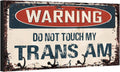 Compatible with Trans Am Warning Do Not Touch My Trans Am Rusty Grunge Old Antique Design Key Hanger Organizer Wall Mount Rack For Holders Home Keys Ring Decorative Hangers Decor Hook Holder