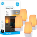GE SleepLite Plug in Night Light, Amber, 4 Pack