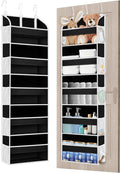 TAHAVICE 1Pack Over the Door Organizer Storage, 5 Large & 10 Mesh Pockets