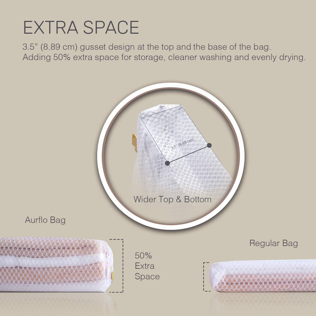 Extra Large Mesh Laundry Bags for Delicates - 2 Jumbo XXL Durable Laundry Bag Mesh Wash Bags with Hanging Loop. Garment Safe and Organizer for Washing Machine, Clothes, Lingerie, Sheets, and Blankets