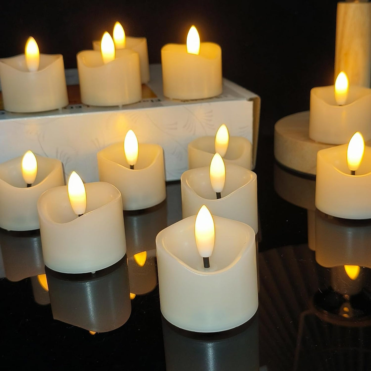 24 PCS Battery Operated Votive Candles Flameless Tealights