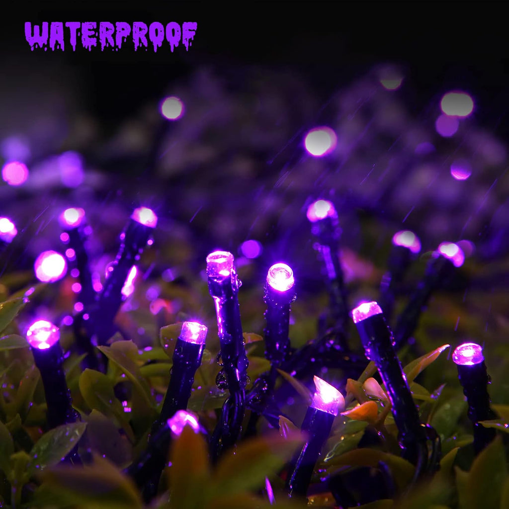 Purple Halloween Lights, 82ft 200 LED Halloween String Lights with 8 Modes