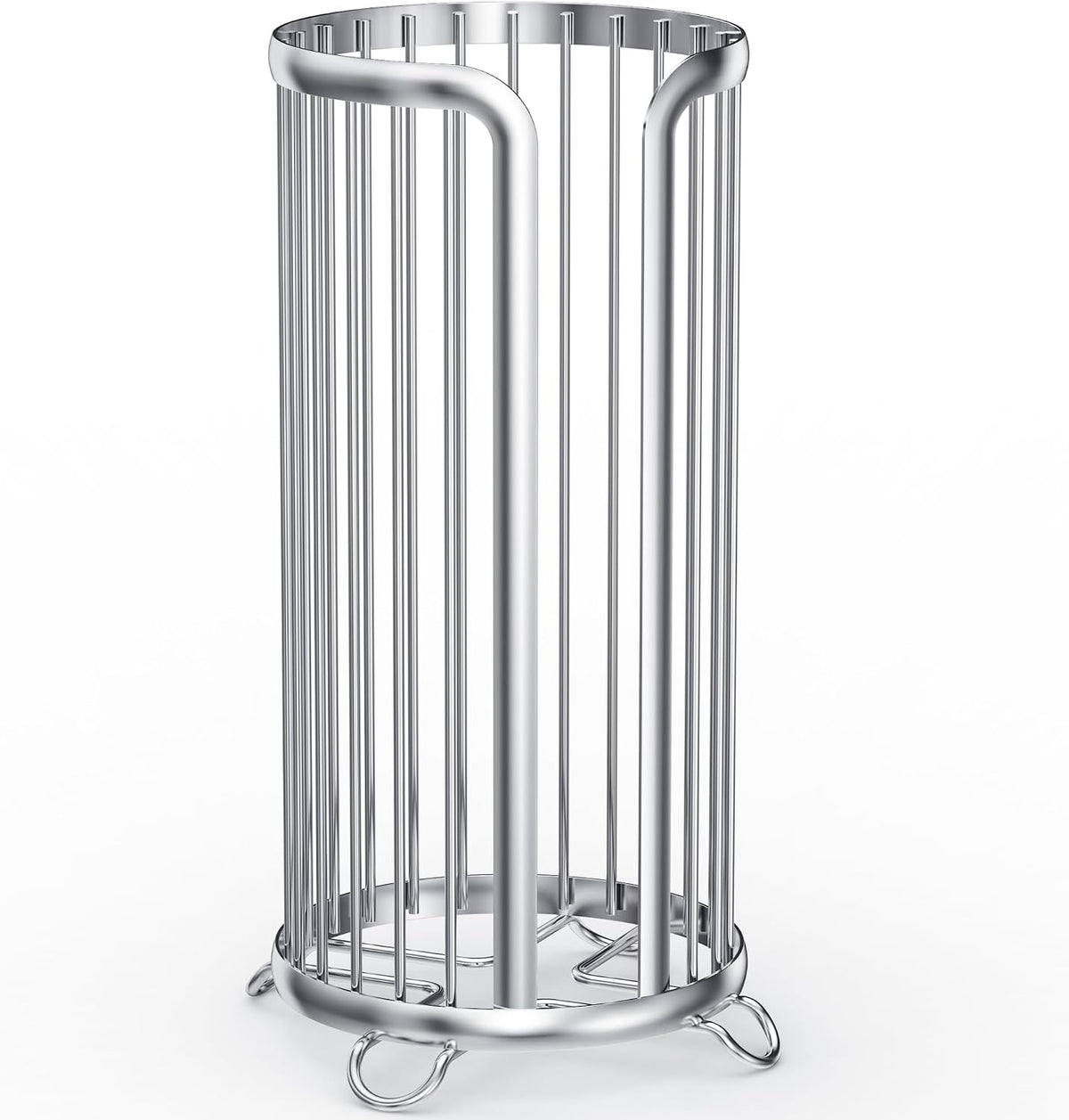 Toilet Paper Holder Stand, Freestanding Toilet Paper Storage,Silver